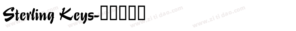 Sterling Keys字体转换